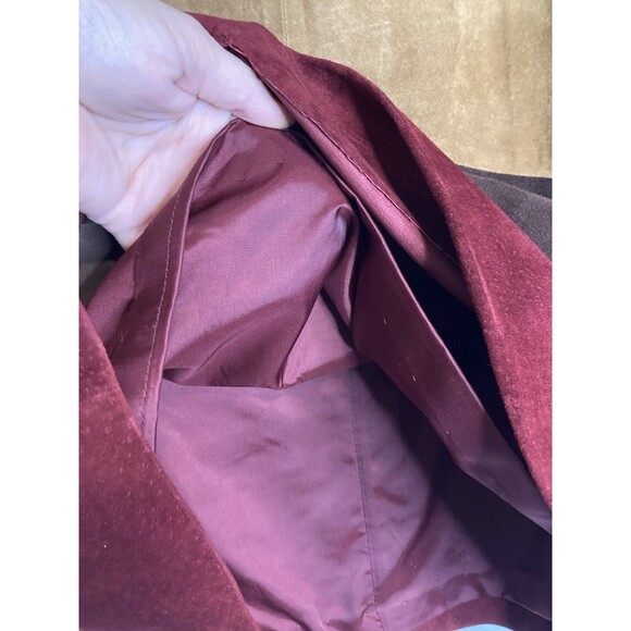 Lord & Taylor Petites Suede Leather Skirt Size 12P Fall Color Block Vintage - Picture 3 of 8